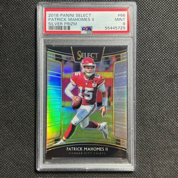 2018 Select Concourse Silver Prizm #66 Partick Mahomes II PSA 9 MINT Chiefs - Picture 1 of 2